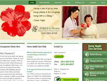 Tablet Screenshot of firstathome.com